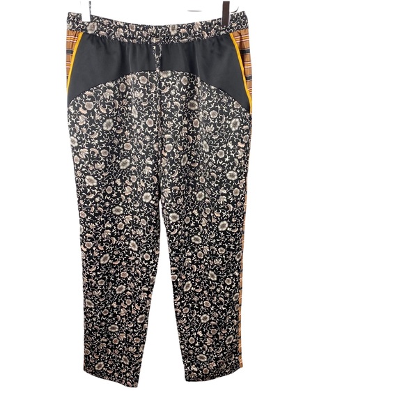 Scotch & Soda Palm Cove Striped Floral Tuxedo Silky Pants Size Medium - Picture 5 of 13